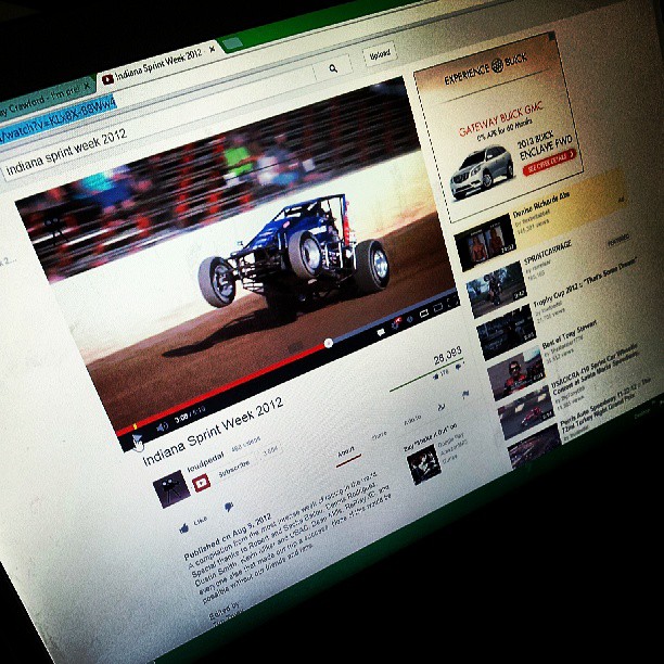 Getting all pumped up on the start of the greatest week in racing, Indiana sprint week!