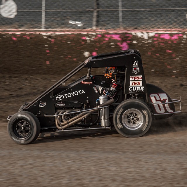 qualifying yesterday during the 4 crown nationals.