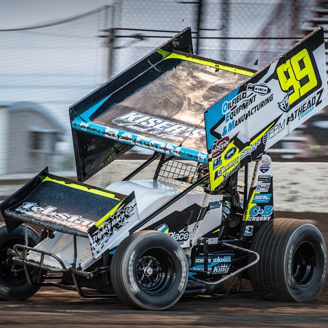 fastest car on the track until he got a little sideways in 4 on the cushion and start…
