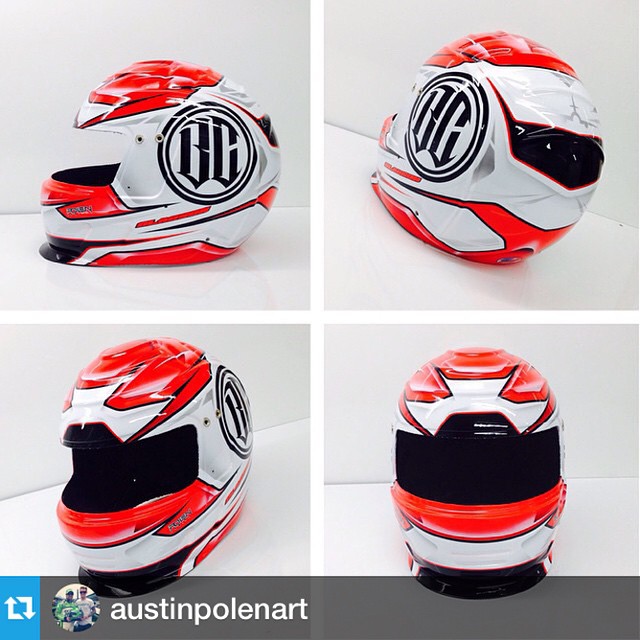 from with --- Bryan Clauson's new lid for 2015 Chili Bowl.