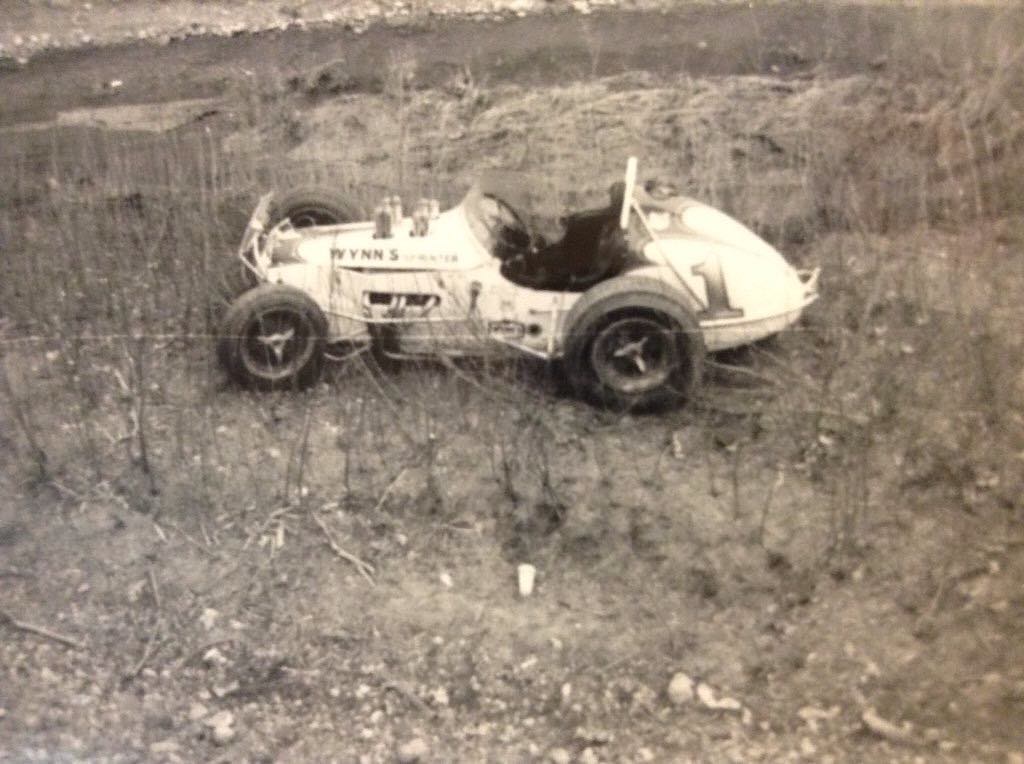 Thanks to vintage sprint cars in Twitter for this Johnny Rutherford after flipping ou…