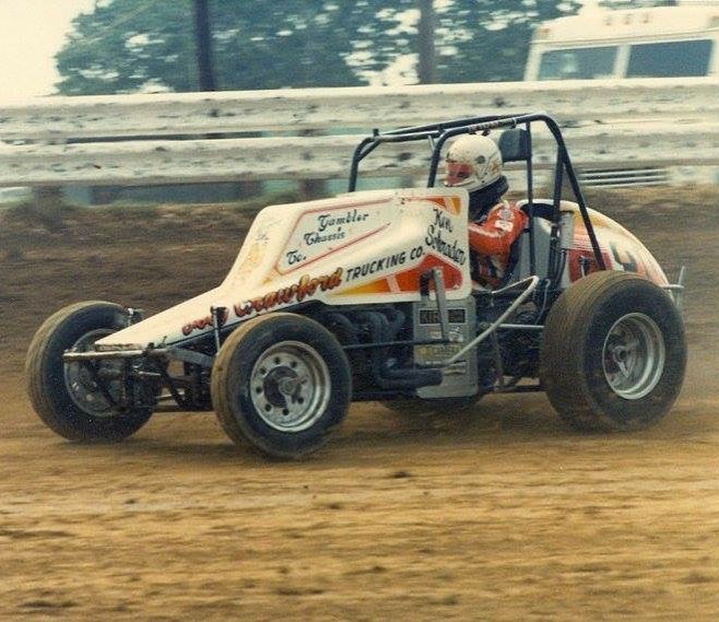 to when Ken Schrader drove for my grandpa, non wangin' it at Terre Haute.