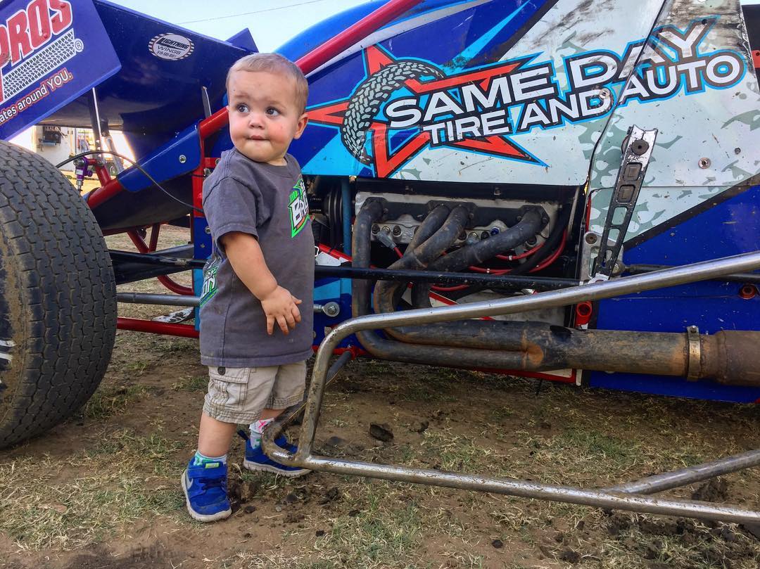 Jensen's little brother Elliot is in training.
