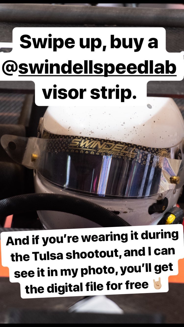 And if you’re wearing it during the Tulsa shootout, and I can see it in my photo, you…