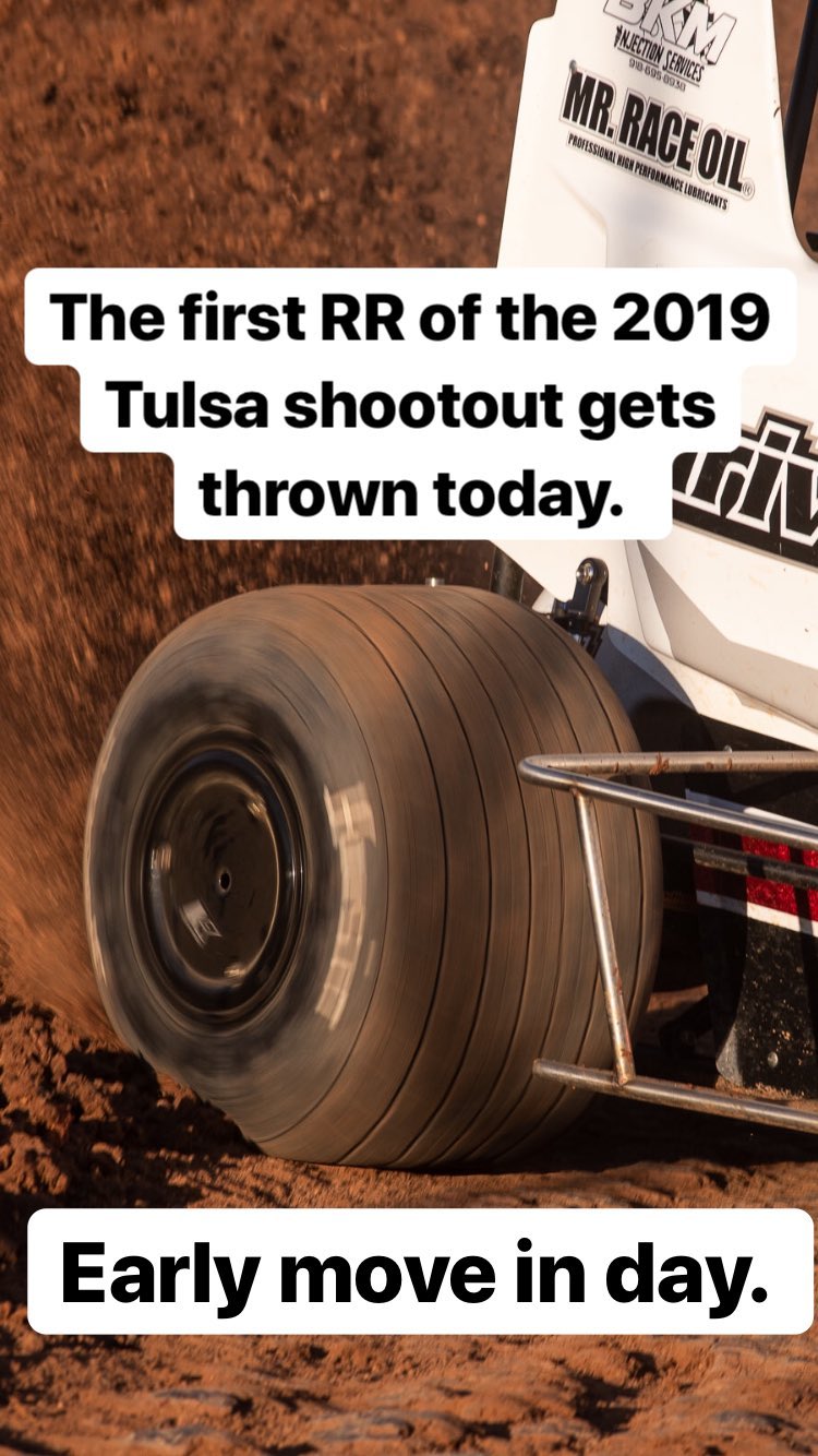 The first RR of the 2019 Tulsa shootout gets thrown today.